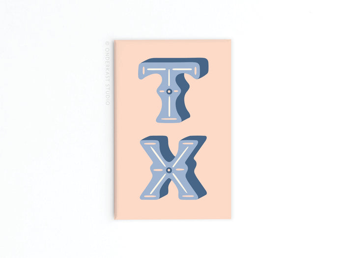 TX Refrigerator Magnet