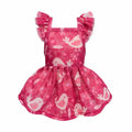 Valentine Bird Print Dog Dress