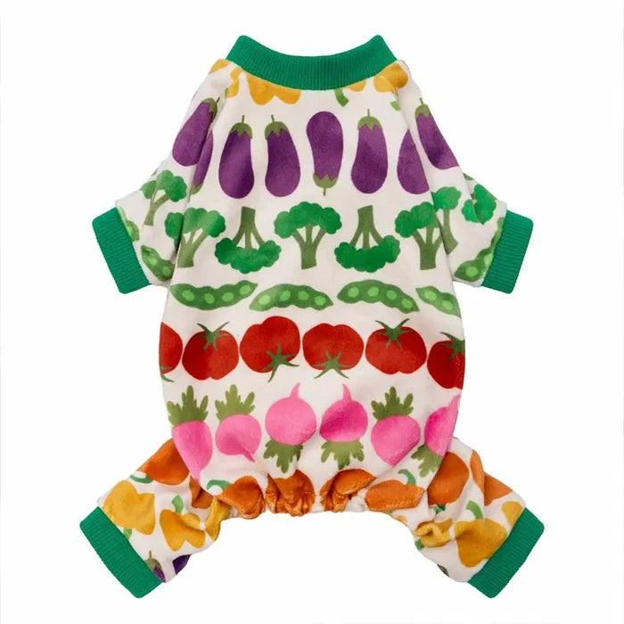Vegetable Prints Dog Pajamas