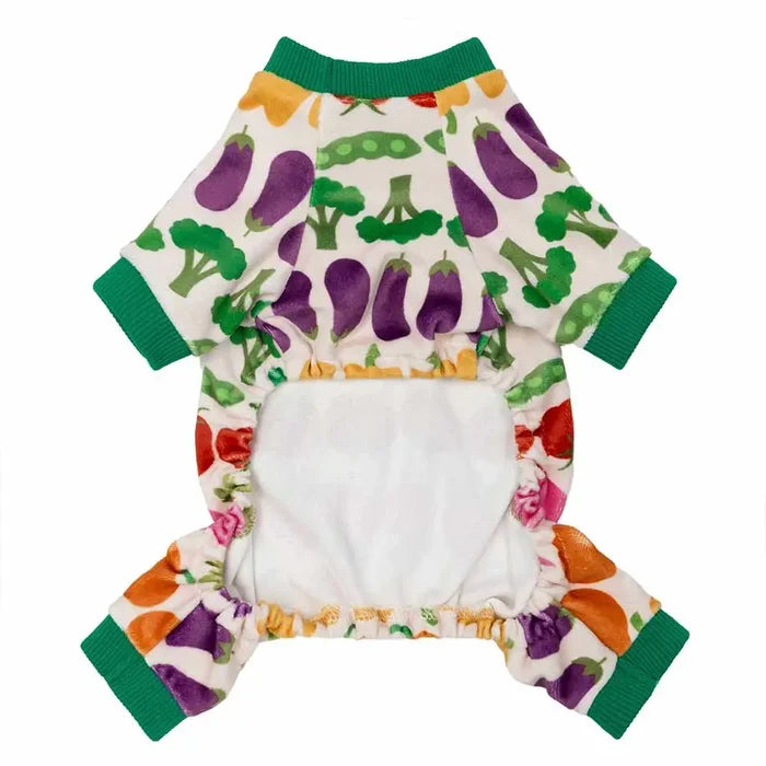 Vegetable Prints Dog Pajamas