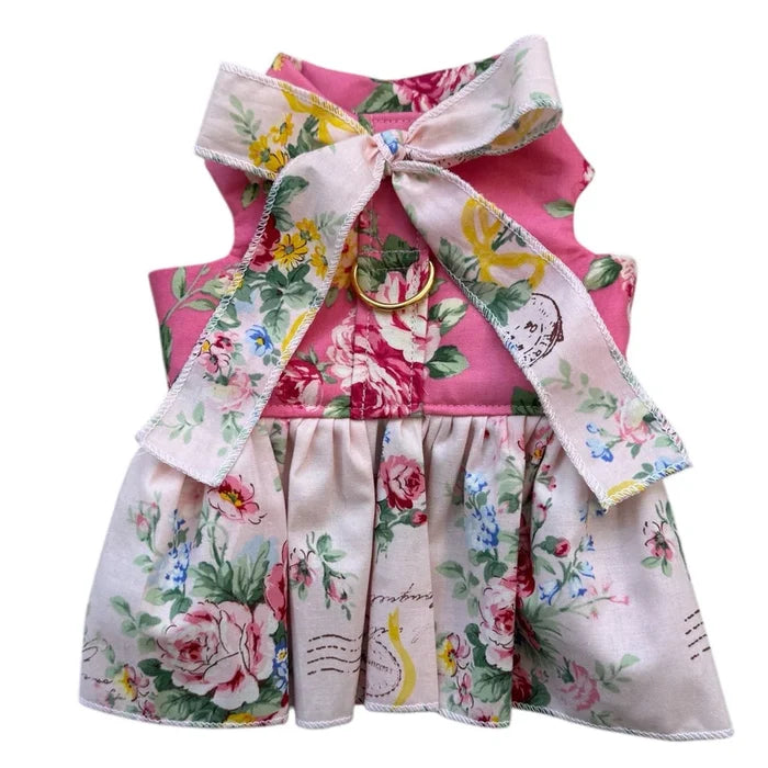 Vintage Floral Dress in Pink