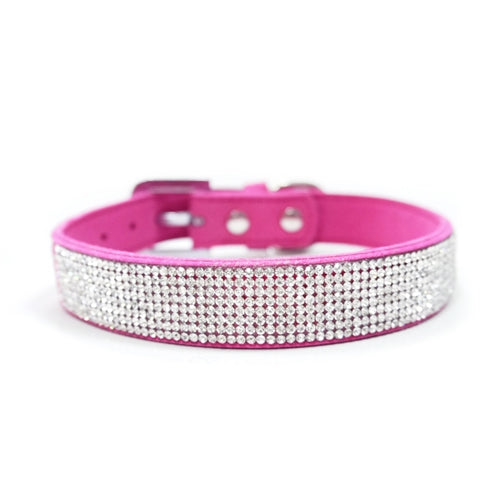 VIP Bling Collar - Fuchsia - Posh Puppy Boutique