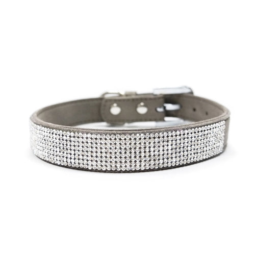 VIP Bling Collar - Gray - Posh Puppy Boutique
