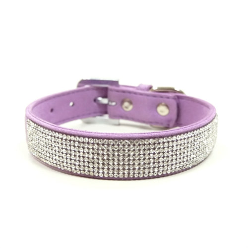 VIP Bling Collar in Purple - Posh Puppy Boutique