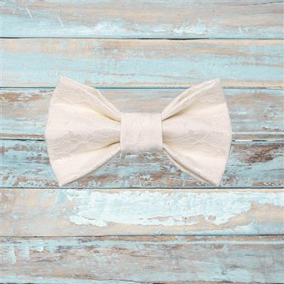 Wedding Lace Dog Bow Tie