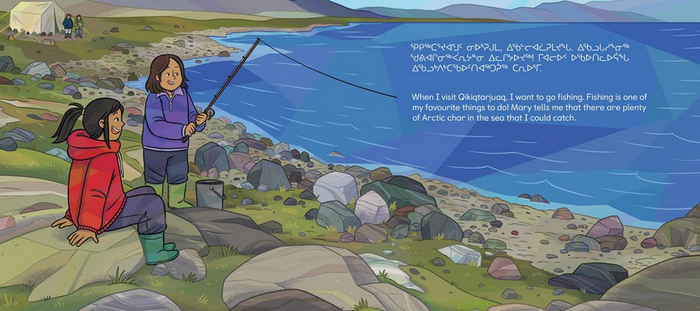 When I Visit Qikiqtarjuaq. Community Connection. Inuktitut & English.