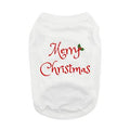 White Merry Christmas Dog Shirt