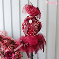 Wooflink Audrey Dress in Burgundy