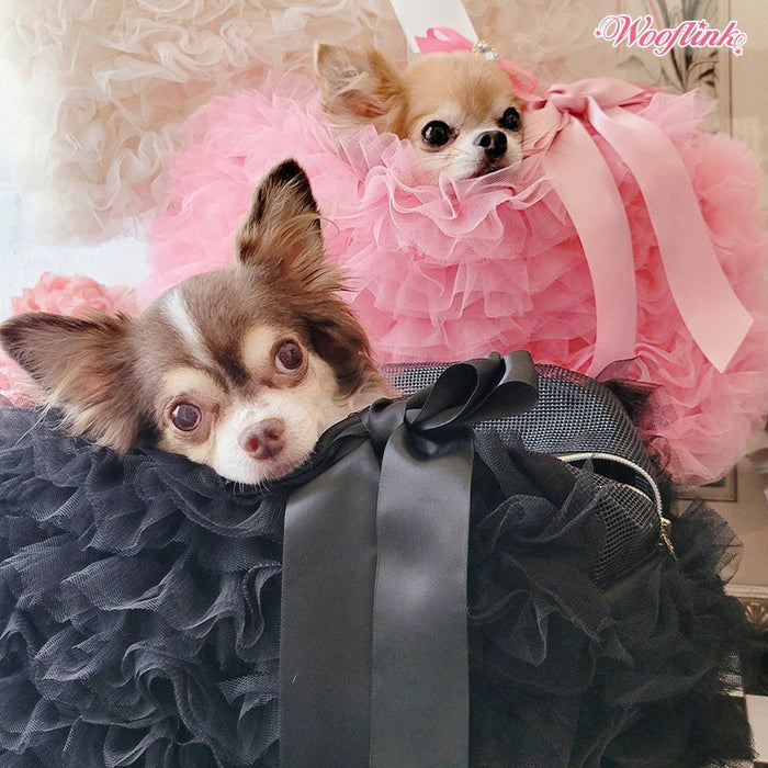 Wooflink Daydream Bag Tulle 2 in Black - Posh Puppy Boutique