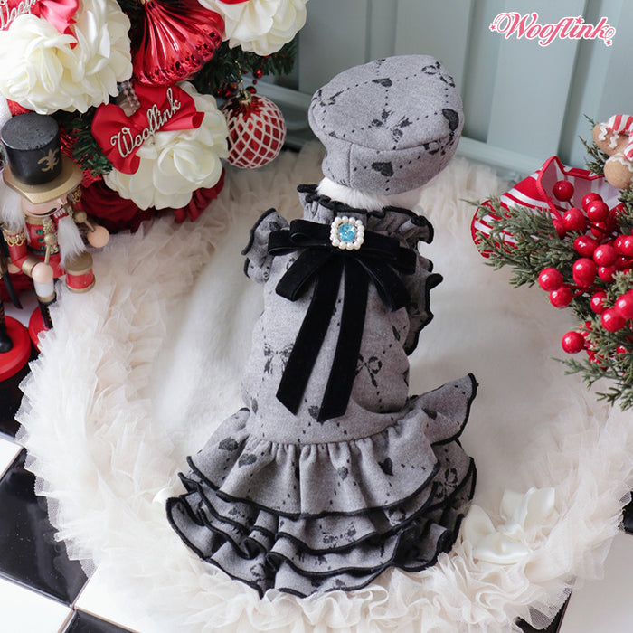 Wooflink Dear My Lady Dress in Gray