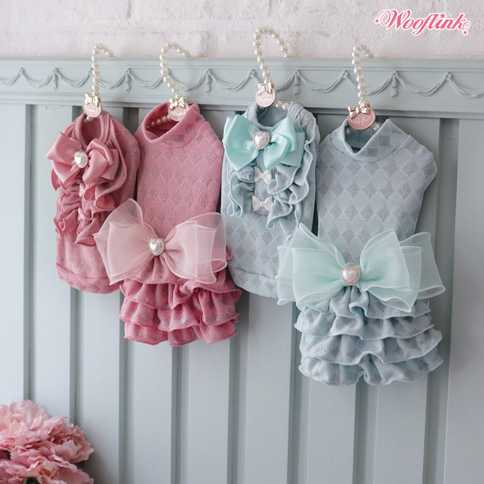 Wooflink Diamant De Carnaval Blouse in Baby Blue