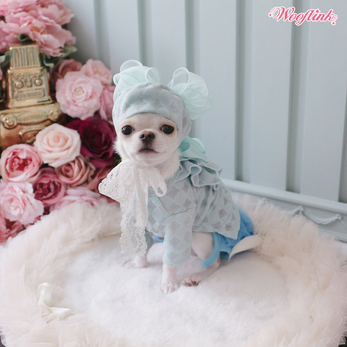Wooflink Diamant De Carnaval Blouse in Baby Blue