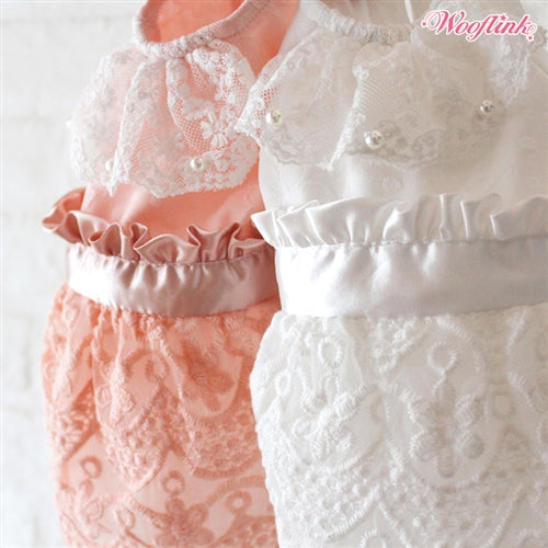 Wooflink Dreamy Afternoon Dress - White - Posh Puppy Boutique