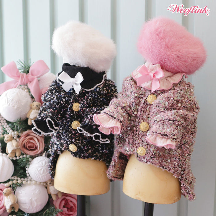 Wooflink Glam Cardigan in Pink