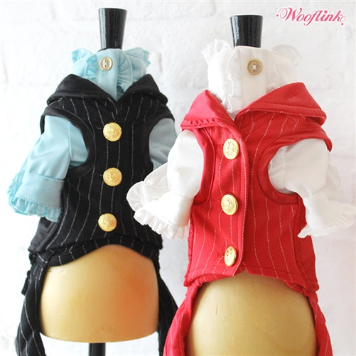 Wooflink Holiday Season Vest - Black - Posh Puppy Boutique