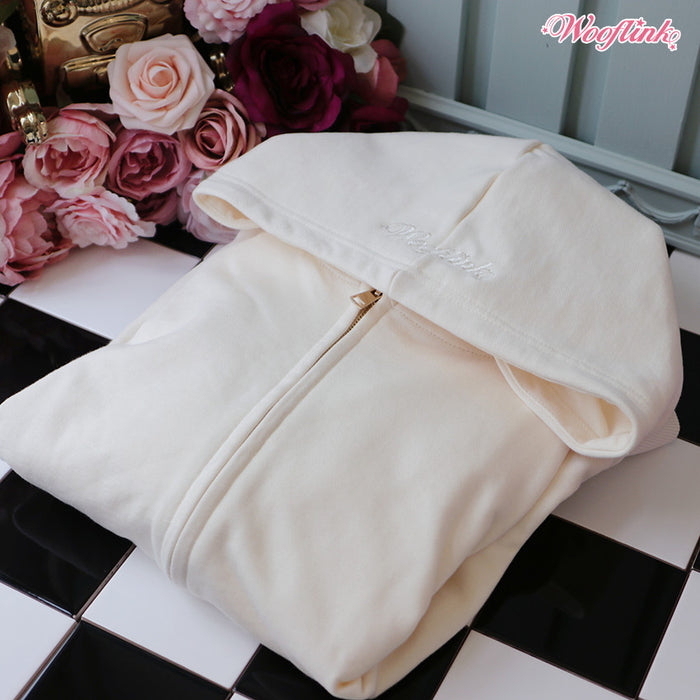 Wooflink Milkshake Zip up Hoodie for Mom