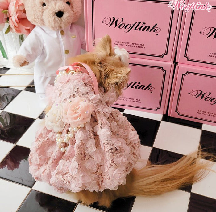 Wooflink Party Season Dress - Pink - Posh Puppy Boutique