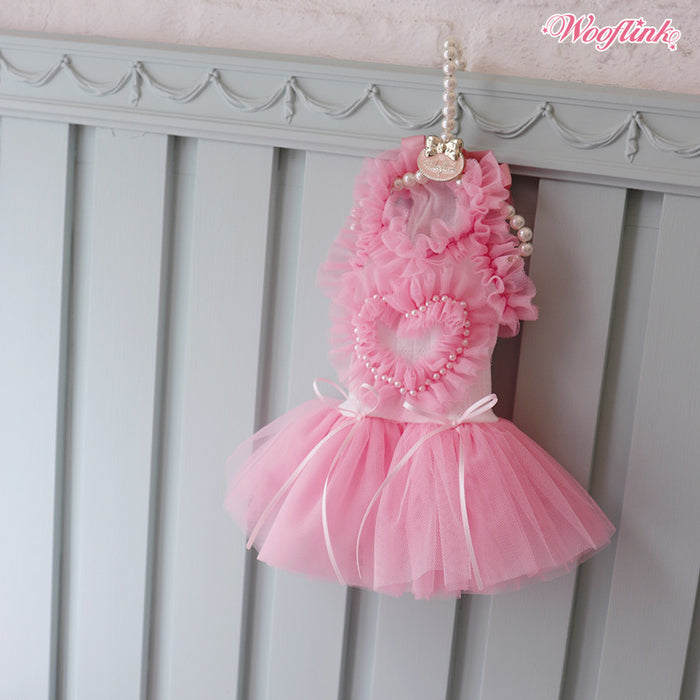 Wooflink Pink Ballerina Tulle Dress