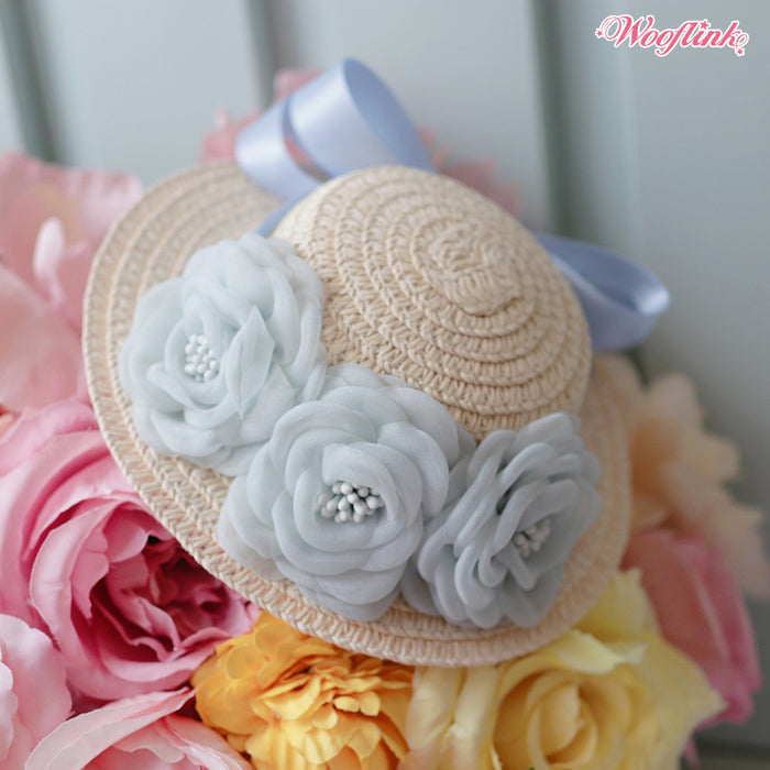 Wooflink Sunny Days Straw Hat in 3 Colors