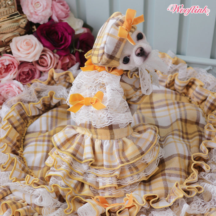 Wooflink Vintage Atelier Dress in Yellow