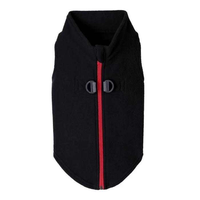 Zip Up Fleece in Black