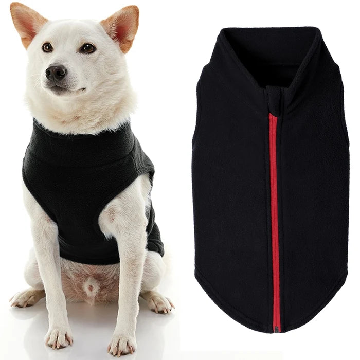 Zip Up Fleece in Black
