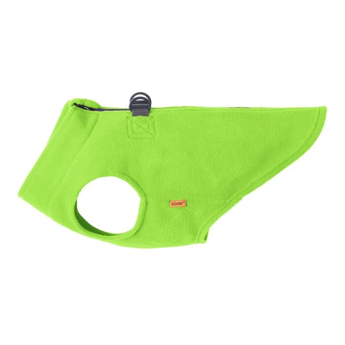 Zip Up Fleece in Lime