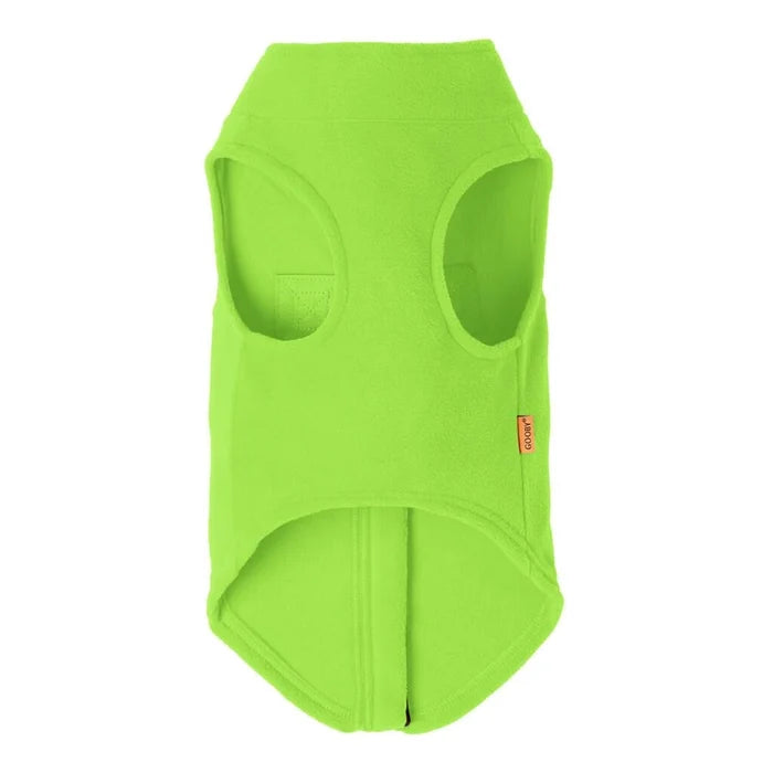 Zip Up Fleece in Lime